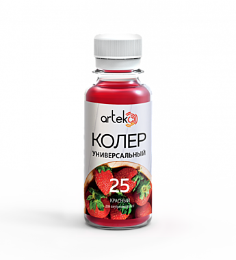 Колер АРТЭКО красный 100мл №25